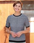 Claudia Wool Mix Short Sleeve Sweater